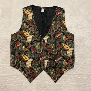 111 Main Vintage Christmas‎ Vest L/XL